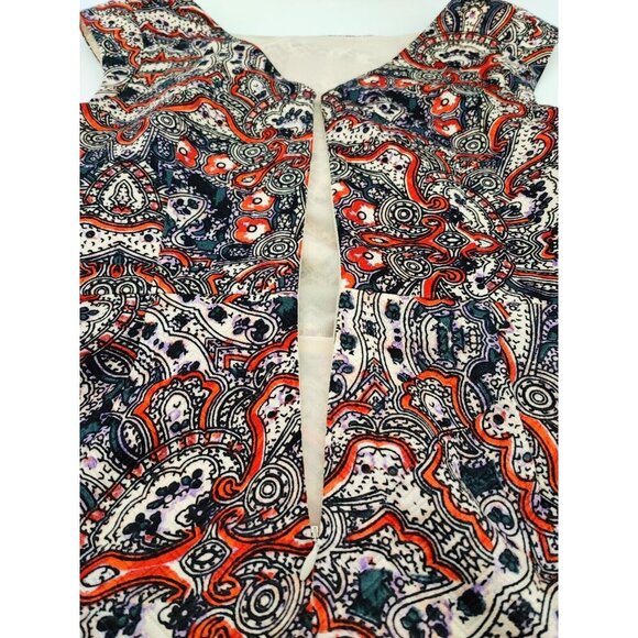 The Limited Paisley Floral Pattern Dress Multicolor Sleeveless Size 10 - Picture 7 of 11